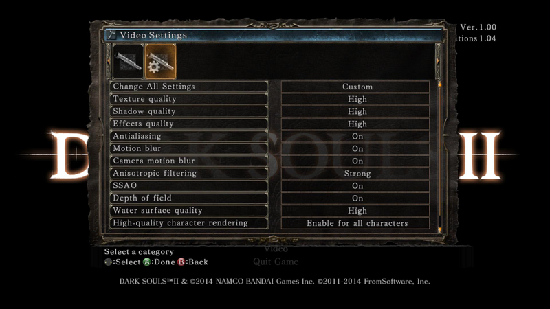 Illustration for article titled ​Here Are All The Settings For Dark Souls II On PC